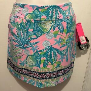 NEW - Lilly Pulitzer - Pink Tropical Print Skort - Size: 10